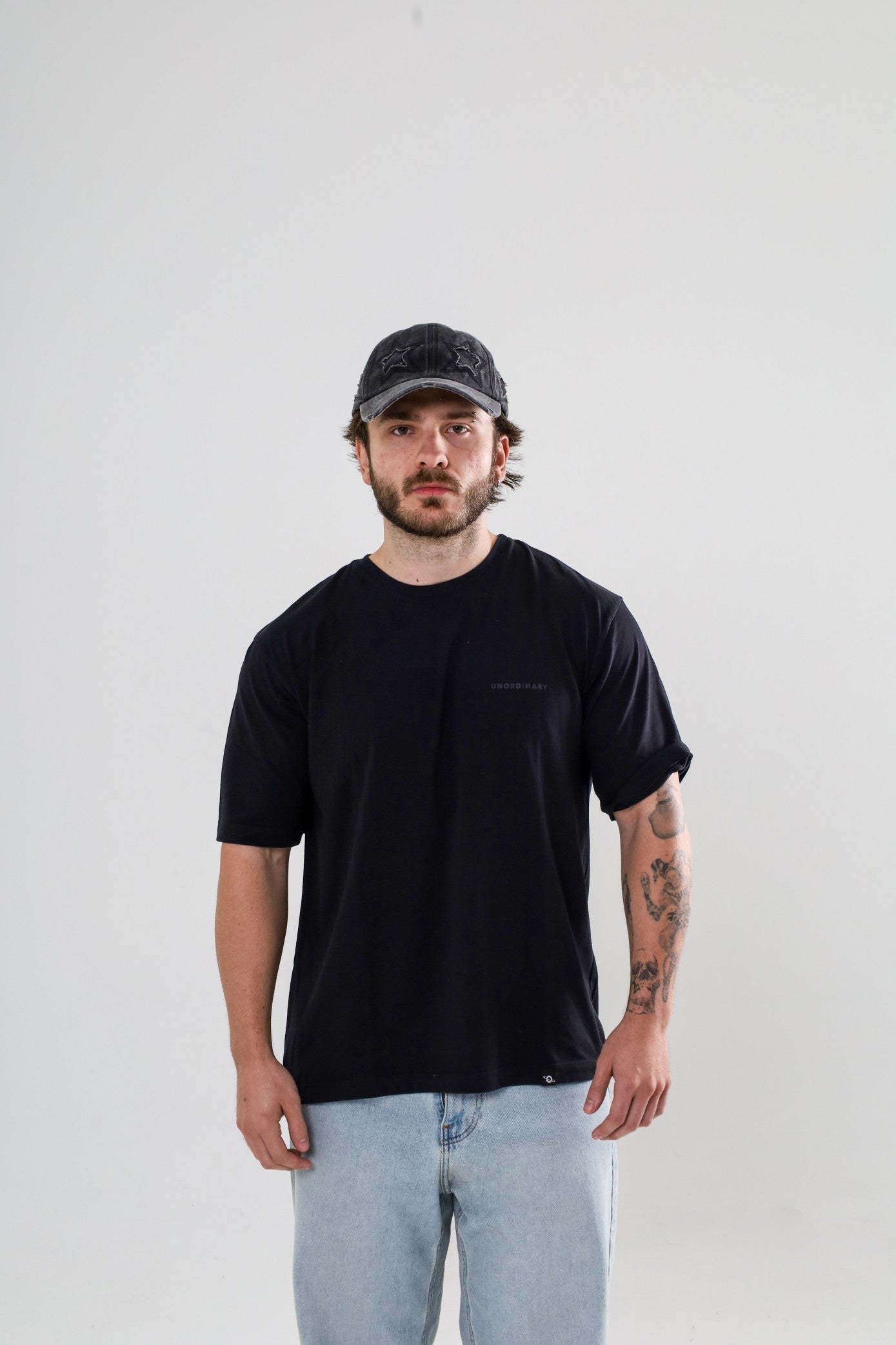 Playera Oversize Unisex - Negra | EVERYWHERE