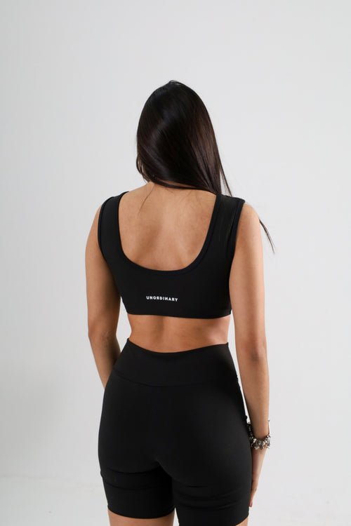 Conjunto Deportivo Mujer - Negro (Top + Biker)